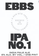 EBBS Brewing Co. - IPA No. 1 4 pack
