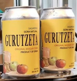 Sidrera Gurutzeta - Sagardoa Basque Cider 4 pack (4 pack 12oz cans)